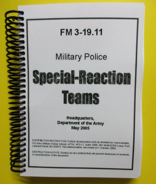 FM 3-19.11 MP Special-Reaction Teams - 2005 - BIG size